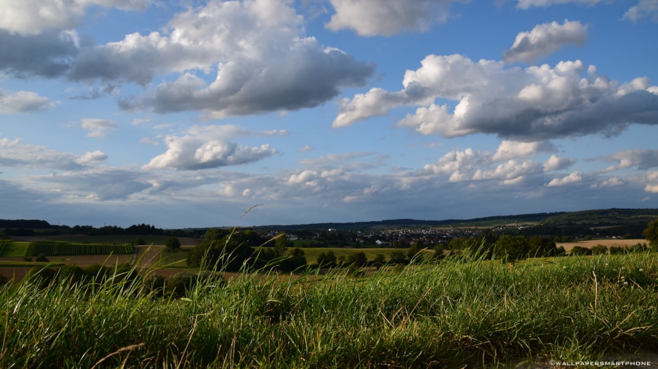 fields on hills